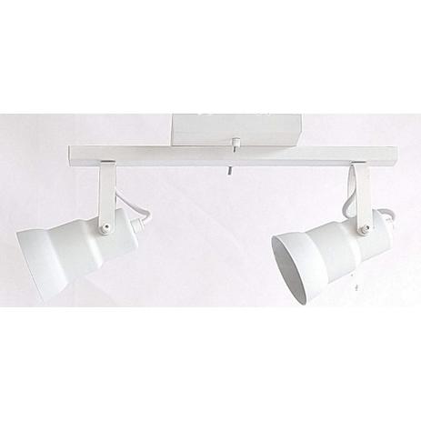 Spot trilho b/2 - lâmpada e27 (aluminio) - 2712b - Emalustre Menor preço em Spot trilho b/2 - lâmpada e27 (aluminio) - 2712b - Emalustre