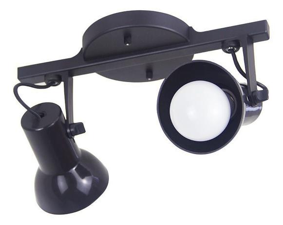Spot Trilho Duplo Stella 2 Sobrepor Direcionável E-27 Preto - MAXLUX Menor preço em Spot Trilho Duplo Stella 2 Sobrepor Direcionável E-27 Preto - MAXLUX