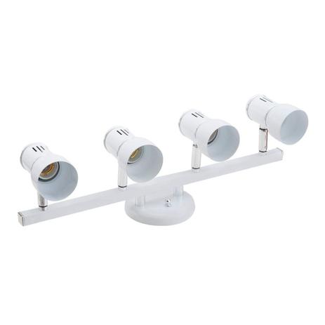 Spot Trilho em Alumínio 4 Lâmpadas New Dital Iluminação Branco Menor preço em Spot Trilho em Alumínio 4 Lâmpadas New Dital Iluminação Branco