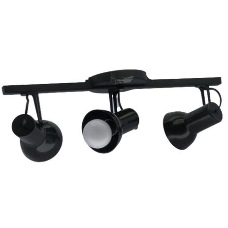 Spot Trilho Triplo Preto - 1123-S - INDUPLAS Menor preço em Spot Trilho Triplo Preto - 1123-S - INDUPLAS