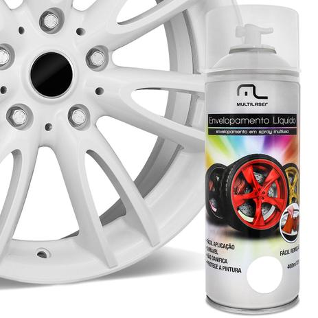 Spray Envelopamento Liquido Branco Fosco 400ml Multilaser Au421 Multiuso Rodas Carro Moto Menor preço em Spray Envelopamento Liquido Branco Fosco 400ml Multilaser Au421 Multiuso Rodas Carro Moto