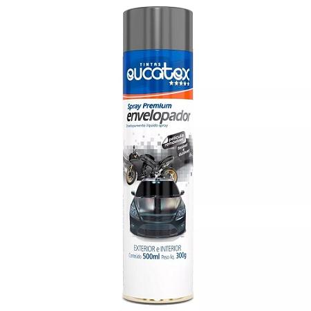 Spray Envelopamento Liquido Grafite Fosco 500ml Eucatex Menor preço em Spray Envelopamento Liquido Grafite Fosco 500ml Eucatex