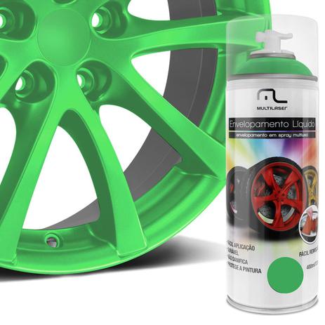 Spray Envelopamento Liquido Verde Fluorescente 400ml Multilaser Au425 Multiuso Rodas Carro Moto Menor preço em Spray Envelopamento Liquido Verde Fluorescente 400ml Multilaser Au425 Multiuso Rodas Carro Moto