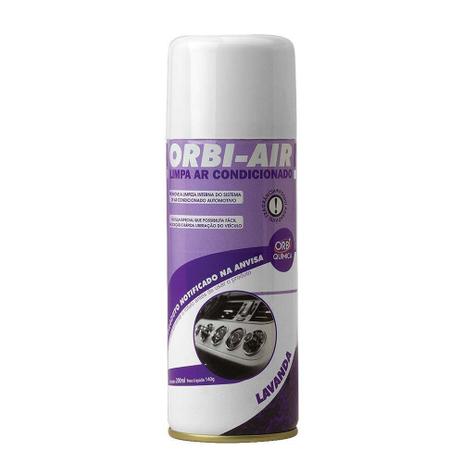 Spray Limpa Ar Condicionado Automotivo Lavanda 200ml/140g - Orbi Química - Orbi QuÃmica Menor preço em Spray Limpa Ar Condicionado Automotivo Lavanda 200ml/140g - Orbi Química - Orbi QuÃmica