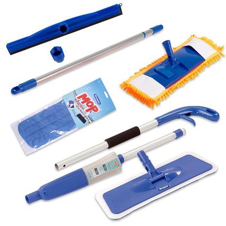 Spray Mop C/ Refil, Mop Tira Pó C/ Rodo Borracha Dupla 45 cm - Vendasshop utensilios de limpeza Menor preço em Spray Mop C/ Refil, Mop Tira Pó C/ Rodo Borracha Dupla 45 cm - Vendasshop utensilios de limpeza