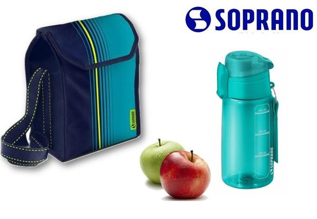 Squeeze 550 Ml Verde E Bolsa Térmica 4,2l Azul Soprano Menor preço em Squeeze 550 Ml Verde E Bolsa Térmica 4,2l Azul Soprano