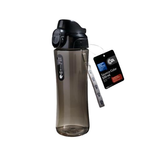 Squeeze Color 550 ml Fume - Coza - Brinox Menor preço em Squeeze Color 550 ml Fume - Coza - Brinox