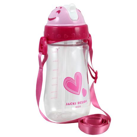 Squeeze com tampa canudo coleção Sapeka Coração Pink 460ml - Jacki design Menor preço em Squeeze com tampa canudo coleção Sapeka Coração Pink 460ml - Jacki design
