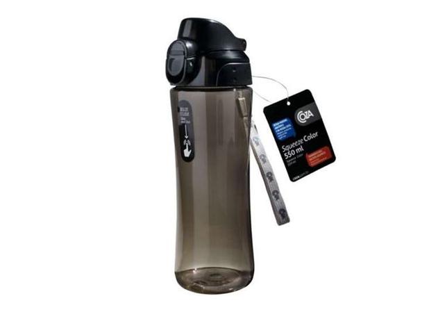 Squeeze Plástico Preto 550 ml Color Coza - BRI 500 Menor preço em Squeeze Plástico Preto 550 ml Color Coza - BRI 500