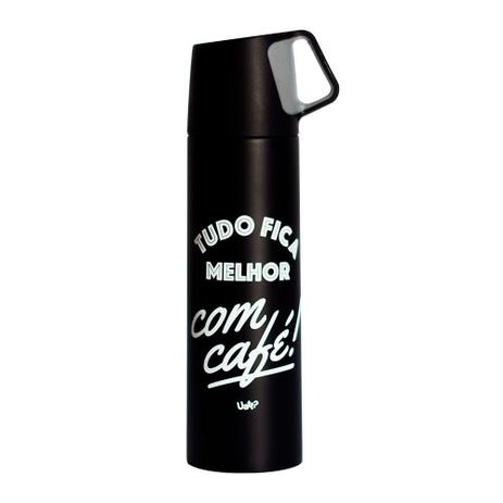 Squeeze Térmica com Caneca Tudo Fica Melhor - Amocanecas Menor preço em Squeeze Térmica com Caneca Tudo Fica Melhor - Amocanecas