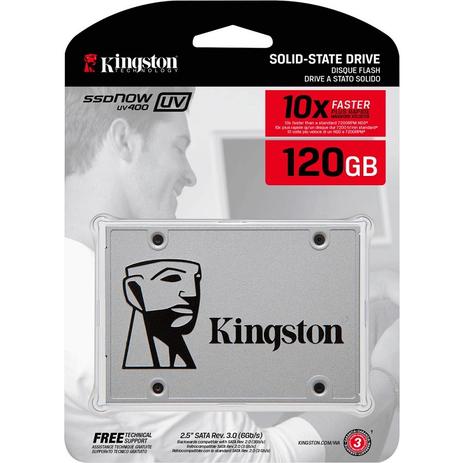 SSD 120GB Kingston 2.5pol UV400 SATA III SUV400S37/120G Menor preço em SSD 120GB Kingston 2.5pol UV400 SATA III SUV400S37/120G