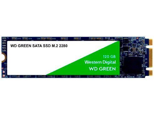 SSD 120GB Western Digital SATA 3.0 M.2 2280 - Leitura 540MB/s e Gravação 430MB/s Green Menor preço em SSD 120GB Western Digital SATA 3.0 M.2 2280 - Leitura 540MB/s e Gravação 430MB/s Green