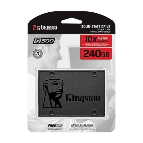 SSD 240GB Kingston Sata Ill - HD 2.5 - Q500 - SQ500S37/240G Menor preço em SSD 240GB Kingston Sata Ill - HD 2.5 - Q500 - SQ500S37/240G