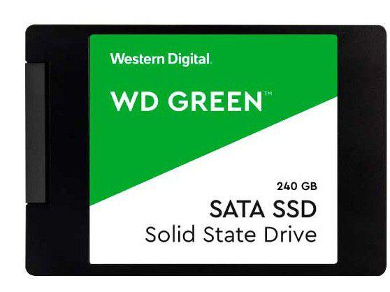 SSD 240GB Western Digital SATA 2,5” - Leitura 540MB/s e Gravação 430MB/s Green