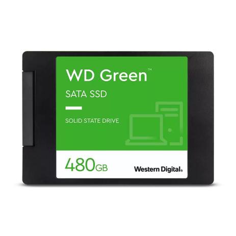 SSD 480 GB WD Green, SATA, Leitura: 545MB/s e Gravação: 430MB/s - WDS480G3G0A Menor preço em SSD 480 GB WD Green, SATA, Leitura: 545MB/s e Gravação: 430MB/s - WDS480G3G0A