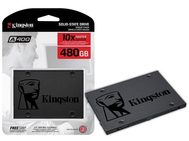 SSD 480GB Kingston 2.5 6GB/S A400 Desktop Notebook Ultrabook Kingston SA400S37/480G Menor preço em SSD 480GB Kingston 2.5 6GB/S A400 Desktop Notebook Ultrabook Kingston SA400S37/480G