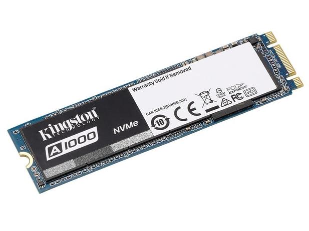 SSD 480GB Kingston Pcie A1000 M.2 2280 Pcie NVME GER 3.0 X2 SA1000M8/480G Menor preço em SSD 480GB Kingston Pcie A1000 M.2 2280 Pcie NVME GER 3.0 X2 SA1000M8/480G