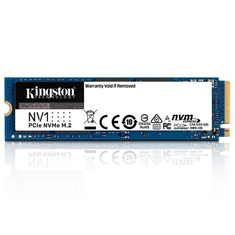 Ssd 500gb M.2 NVMe PCIe 2100mb/s Leit - 1700mb/s Grav NV1 SNVS/500G Kingston Menor preço em Ssd 500gb M.2 NVMe PCIe 2100mb/s Leit - 1700mb/s Grav NV1 SNVS/500G Kingston