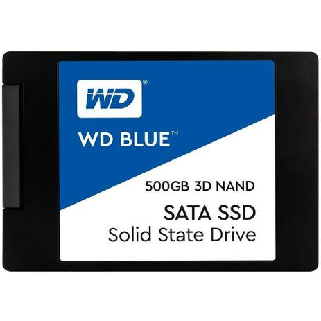 SSD 500GB WD Blue 2.5” Sata III 6GB/s, WDS500G2B0A - Western Digital Menor preço em SSD 500GB WD Blue 2.5” Sata III 6GB/s, WDS500G2B0A - Western Digital