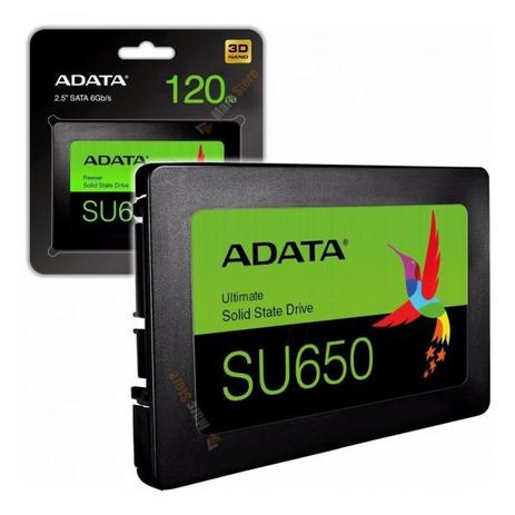 SSD Adata SU650, 120GB, SATA, Leituras: 520MB/s e Gravações: 450MB/s - ASU650SS-120GT-R Menor preço em SSD Adata SU650, 120GB, SATA, Leituras: 520MB/s e Gravações: 450MB/s - ASU650SS-120GT-R