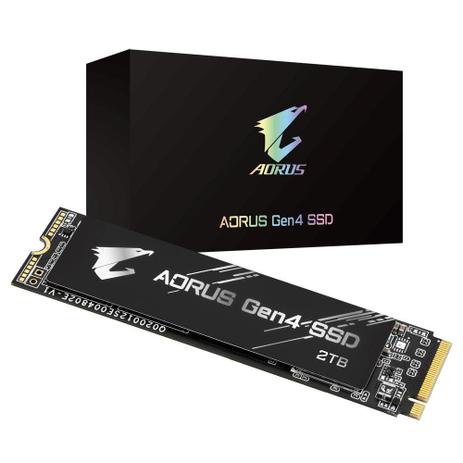SSD Aorus Gen4, 2TB, M.2, NVMe, Leituras: 5000MB/s e Gravações: 4400MB/s - GP-AG42TB Menor preço em SSD Aorus Gen4, 2TB, M.2, NVMe, Leituras: 5000MB/s e Gravações: 4400MB/s - GP-AG42TB