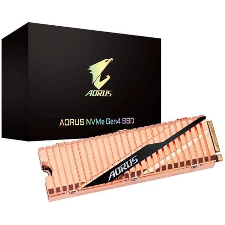 SSD Gigabyte Aorus Gen4 2TB, M.2 NVMe, Leituras: 5000MB/s e Gravações: 4400MB/s - GP-ASM2NE6200TTTD Menor preço em SSD Gigabyte Aorus Gen4 2TB, M.2 NVMe, Leituras: 5000MB/s e Gravações: 4400MB/s - GP-ASM2NE6200TTTD