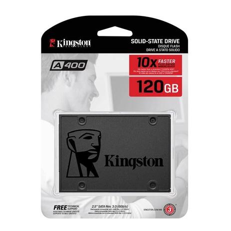 SSD Kingston 120GB SATA 2.5 A400 SA400S37/120G Menor preço em SSD Kingston 120GB SATA 2.5 A400 SA400S37/120G