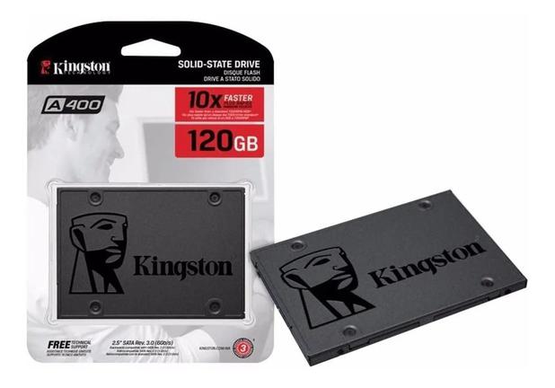 SSD Kingston 120GB Sata3 2.5 SA400S37 Disco Sólido Interno Menor preço em SSD Kingston 120GB Sata3 2.5 SA400S37 Disco Sólido Interno