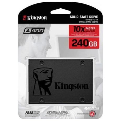 SSD Kingston 240GB SATA 2.5 A400 SA400S37/240G Menor preço em SSD Kingston 240GB SATA 2.5 A400 SA400S37/240G