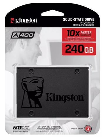 Ssd Kingston 240gb Sata 6gb/s 2.5 Pol. Lacrado A400 500mb/s é ruim? Ssd Kingston 240gb Sata 6gb/s 2.5 Pol. Lacrado A400 500mb/s é boa?