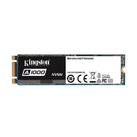 SSD Kingston A1000 240GB M.2 2280 SA1000M8/240G Menor preço em SSD Kingston A1000 240GB M.2 2280 SA1000M8/240G