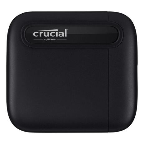 SSD Portátil Crucial X6, 500GB, USB-C, Leitura 540MB/s, Preto - CT500X6SSD9 Menor preço em SSD Portátil Crucial X6, 500GB, USB-C, Leitura 540MB/s, Preto - CT500X6SSD9