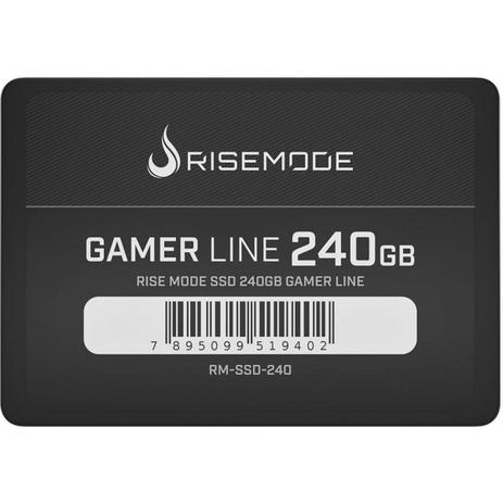 SSD Rise Mode Gamer Line, 240GB, Sata III, Leitura 535MBs e Gravação 435MBs, RM-SSD-240 Menor preço em SSD Rise Mode Gamer Line, 240GB, Sata III, Leitura 535MBs e Gravação 435MBs, RM-SSD-240