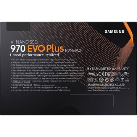 SSD Samsung 970 EVO Plus 500GB, M.2 NVMe, Leitura 3500MB/s, Gravação 3200MB/s - MZ-V7S500B/AM Menor preço em SSD Samsung 970 EVO Plus 500GB, M.2 NVMe, Leitura 3500MB/s, Gravação 3200MB/s - MZ-V7S500B/AM
