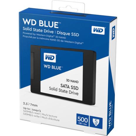 SSD WD 3D Blue NAND SATA III 2.5" WDBNCE5000PNC - Western Digital Menor preço em SSD WD 3D Blue NAND SATA III 2.5" WDBNCE5000PNC - Western Digital