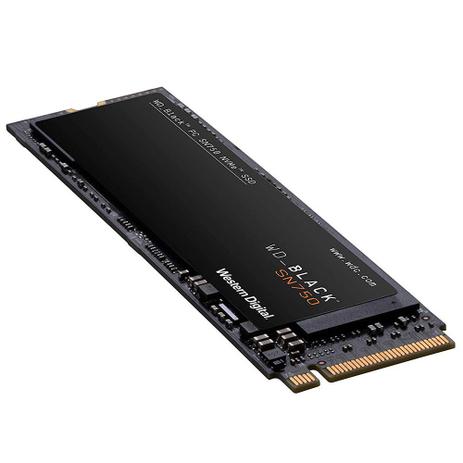 SSD WD Black SN750, 500GB, M.2, NVMe, Leitura 3430MB/s, Gravação 2600MB/s - WDS500G3X0C - WD_Black Menor preço em SSD WD Black SN750, 500GB, M.2, NVMe, Leitura 3430MB/s, Gravação 2600MB/s - WDS500G3X0C - WD_Black