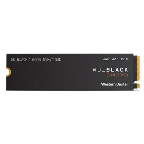 SSD WD Black SN770 500GB, M.2, PCIe GEN4X4, NVMe, Leitura 5000MB/s Gravação 4000MB/s - WDS500G3X0E Menor preço em SSD WD Black SN770 500GB, M.2, PCIe GEN4X4, NVMe, Leitura 5000MB/s Gravação 4000MB/s - WDS500G3X0E