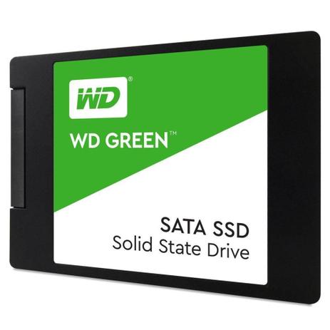 SSD WD Green, 240GB, SATA, Leitura 545MB/s, Gravação 465MB/s - WDS240G2G0A - Western Digital Menor preço em SSD WD Green, 240GB, SATA, Leitura 545MB/s, Gravação 465MB/s - WDS240G2G0A - Western Digital