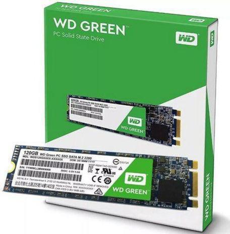 SSD Western Digital Green 120 GB SATA III 6Gb s M.2 2280 - WDS120G2G0B Menor preço em SSD Western Digital Green 120 GB SATA III 6Gb s M.2 2280 - WDS120G2G0B