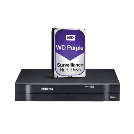 Stand Alone DVR Intelbras 32 Canais MHDX 1032 Multi-HD Com Hd de 4 Tera WD Purple Menor preço em Stand Alone DVR Intelbras 32 Canais MHDX 1032 Multi-HD Com Hd de 4 Tera WD Purple