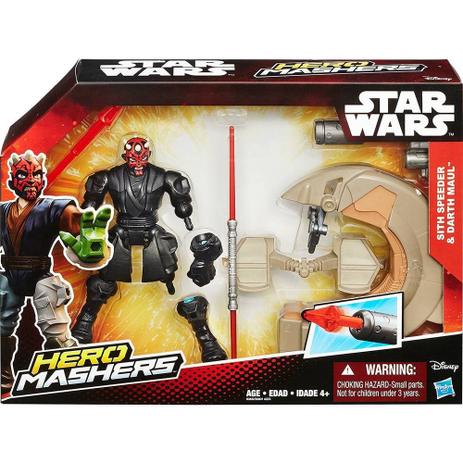 Star Wars Hero Mashers e Veículo Sith Speeder - Darth Maul - Hasbro B3832 B3831 Menor preço em Star Wars Hero Mashers e Veículo Sith Speeder - Darth Maul - Hasbro B3832 B3831