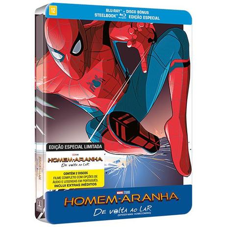 SteelBook - Blu-Ray - Homem Aranha: De Volta ao Lar - Sony pictures Menor preço em SteelBook - Blu-Ray - Homem Aranha: De Volta ao Lar - Sony pictures