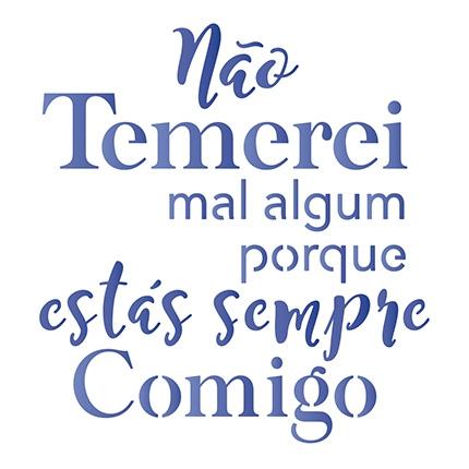 Menor preço em Stencil Especial Pintura Frase 10X10 STX-302 - Litoarte