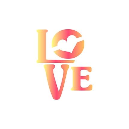 Menor preço em Stencil Especial Pintura Love 10X10 STX-347 - Litoarte