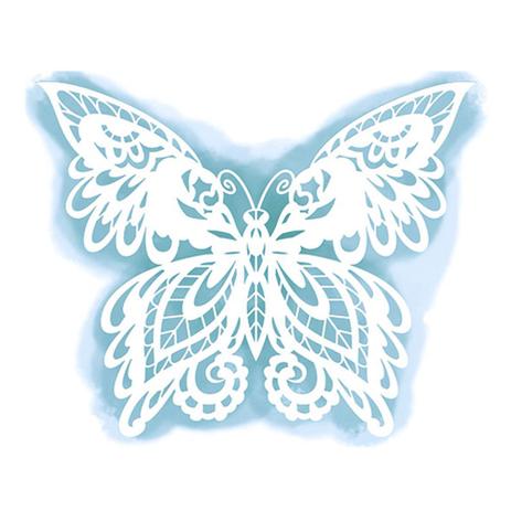 Stencil Litoarte 20,1x16,2 STA2-016 Rendado Borboleta Menor preço em Stencil Litoarte 20,1x16,2 STA2-016 Rendado Borboleta