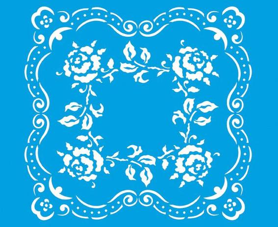 Stencil Litoarte 21,1x17,2 STM-057 Arabesco Flores Menor preço em Stencil Litoarte 21,1x17,2 STM-057 Arabesco Flores