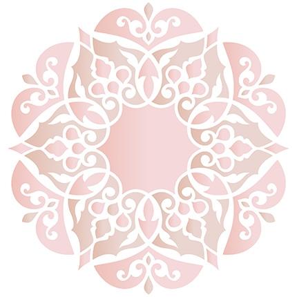 Stencil Pintura Simples 20x20cm Mandala de Arabescos STXX-100 - Litoarte Menor preço em Stencil Pintura Simples 20x20cm Mandala de Arabescos STXX-100 - Litoarte