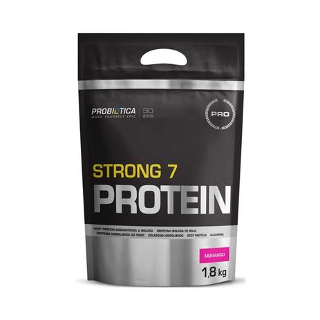 STRONG 7 PROTEIN 1,8kg - MORANGO - Probiótica é boa?