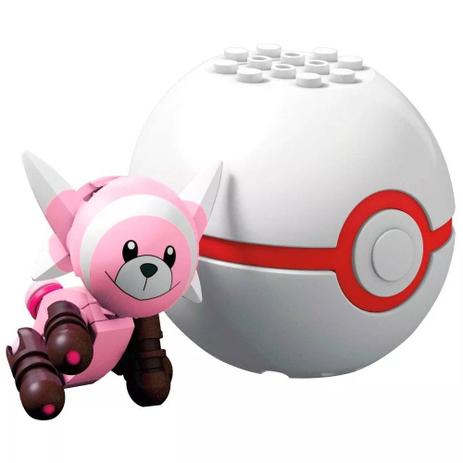 Stufful Pokeball Mega Construx Pokémon - Mattel FVK55 Menor preço em Stufful Pokeball Mega Construx Pokémon - Mattel FVK55
