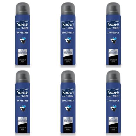 Suave Invisible Desodorante Aerosol Masculino 88g (Kit C/06) Menor preço em Suave Invisible Desodorante Aerosol Masculino 88g (Kit C/06)